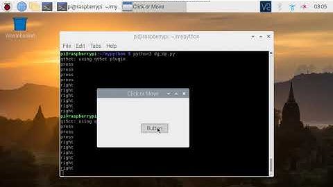pyqt5 drag & drop (raspberry pi)