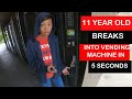Lost my Vending Machine Keys!! How to Open a Locked Vending Machine Even An 11 yr old can do it