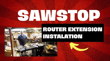 SawStop Router Table Extension Installation