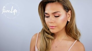 Face Life With Me Spring Peach Makeup Tutorial