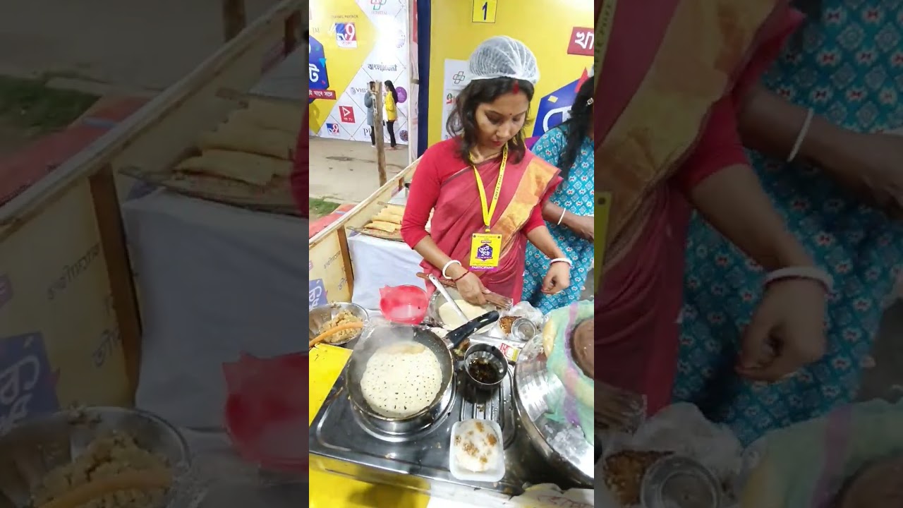 Patishapta Making In Chete Pute Food Festival 