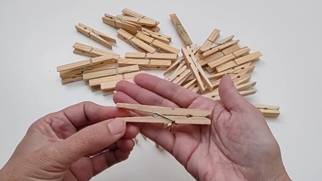 Mira estas 3 fáciles IDEAS con PINZAS para ROPA y AROS de MADERA!! Manualidades - DIY - Artesanato