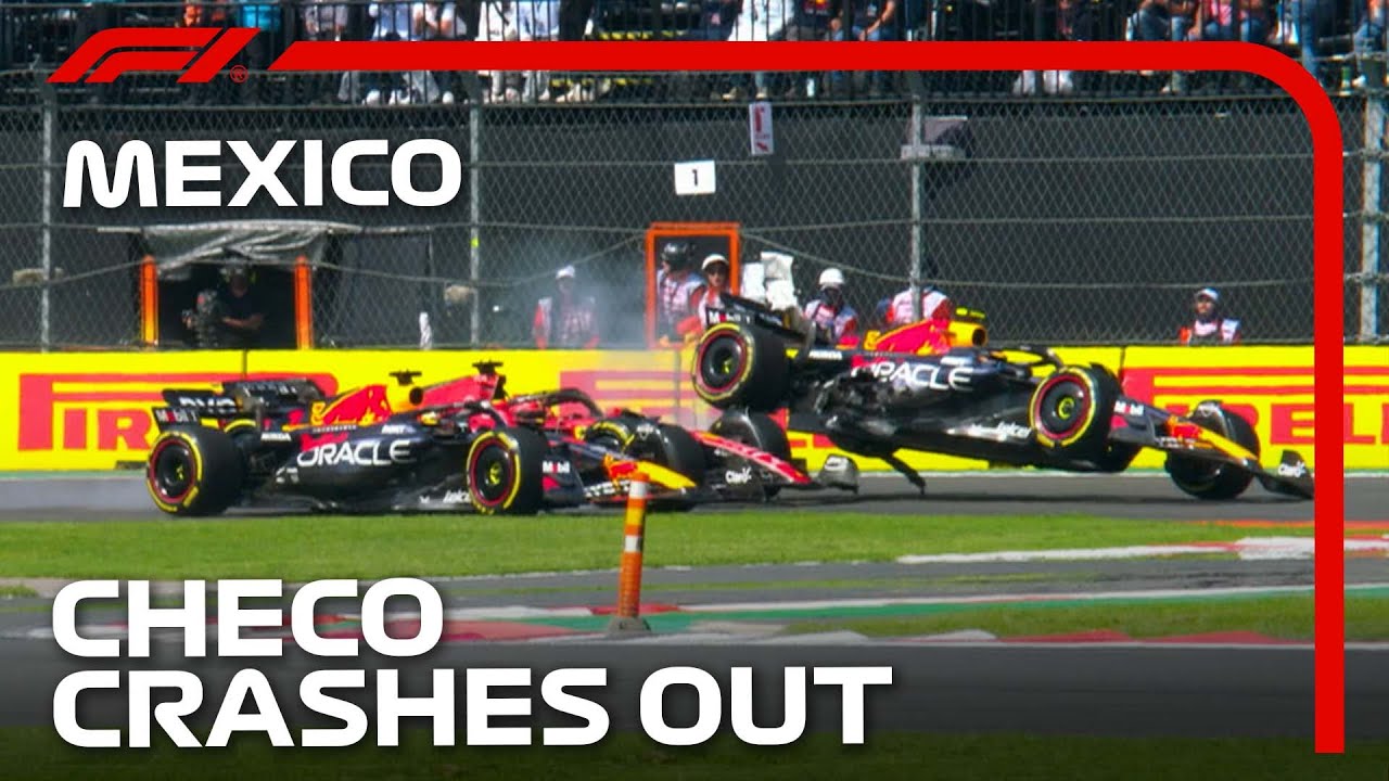 Mexico GP stopped as F1 car bursts into flames after huge high-speed smash  - Mirror Online