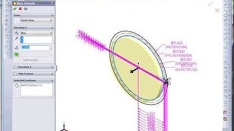 Equation Driven Involute Spur Gear in SolidWorks Part II
