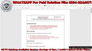 CS306 Assignment 2 Solution Spring 2026 , CS306 Assignment 2 Solution 2026 #CS306 #vuassignments