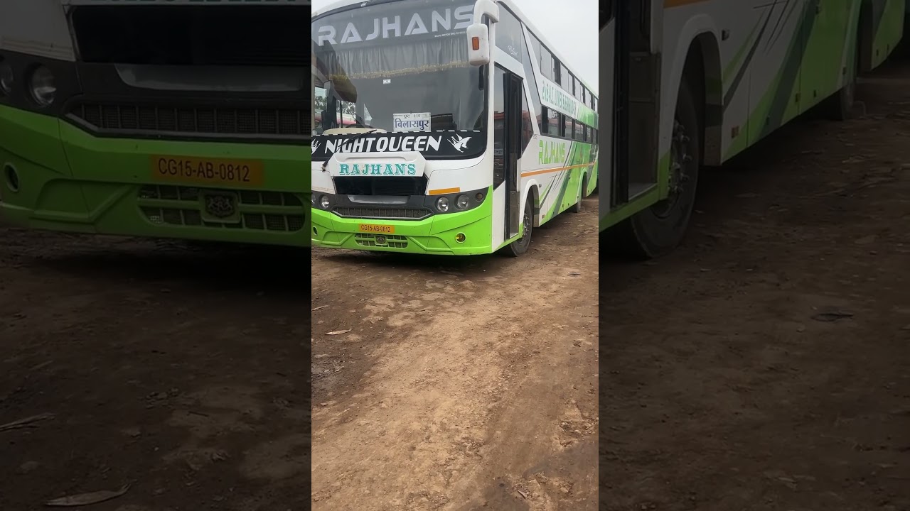 Ranchi to Bilaspur Rajhans sleeper AC bus iti bus stand ranchi 4 pm time