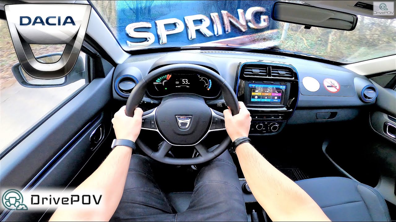 Dacia Spring 24.7kWh 2022 45HP125NM POV TEST DRIVE, POV ACCELERATION, POV REVIEW 