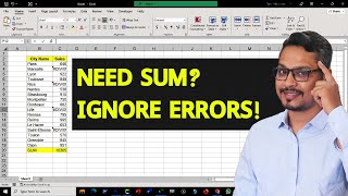 How to SUM if there is an error value Excel How To Sum But Ignore Errors