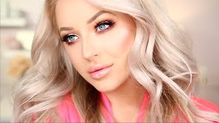 Full Face Glowy Holiday Makeup Tutorial - YouTube