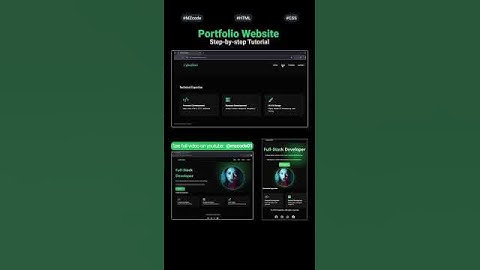 portfolio website.#stepbystep #html #css #coding #programming #reels #trendingvideo #trending
