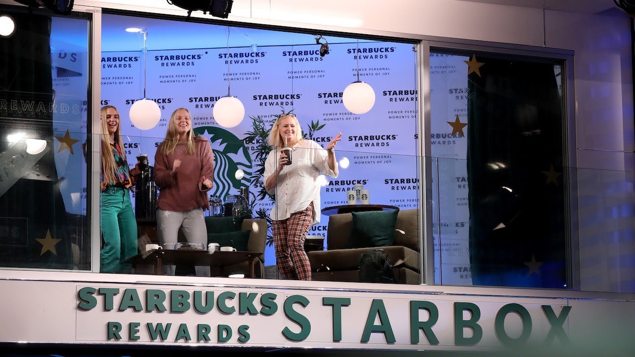 Ellen Brings Unsuspecting Fans to the Starbucks® Rewards Starbox