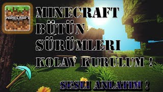 Minecraft nasıl indirilir 2018 Ücretsiz Kurulum BÜTÜN SÜRÜMLER ! 1.13 MEVCUT !