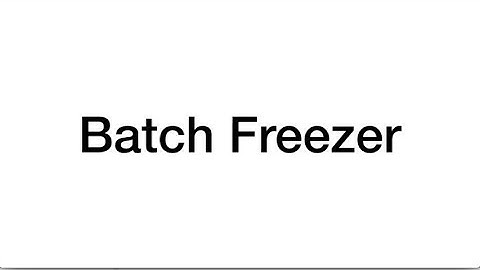 Batch Freezer GV4 Assembly, Disassembly, and Operation