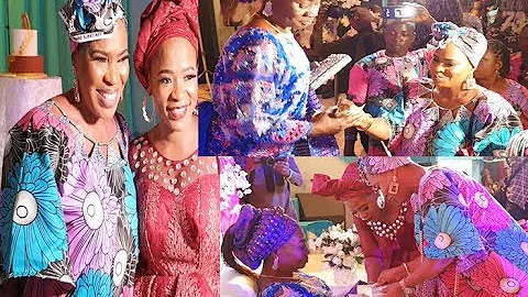 Faithia Balogun Scatter The Dance Floor As She Spray On Kunle Afod's Mum At Her 70th Birthday