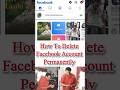How To Delete Facebook Account Permanently #deletefacebookaccountpermanently #shorts