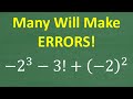 Understanding Math Operations and Factorials