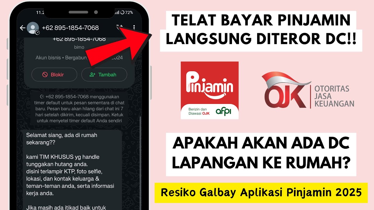 Galbay Pinjamin Ada DC Lapangan? | Resiko Tidak Bayar dan Telat Bayar Pinjamin 2025❗️