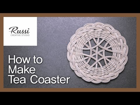 패턴 가이드로 라탄 티코스터 만들기 [라탄공예] 취미 수업 온라인클래스55:Rattan Craft : Make rattan Tea Coaster,pattern guide, jig