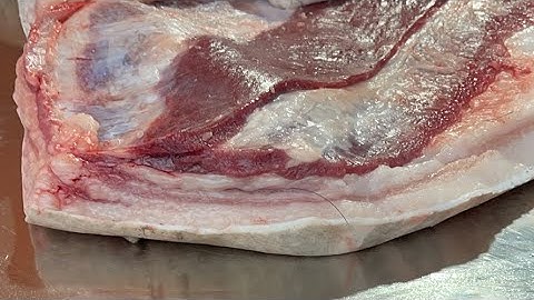 LỢN ĐEN Nanh dài nhất chợ, ba chỉ đỏ tươi rói - lợn đen bản địa, thực phẩm sạch