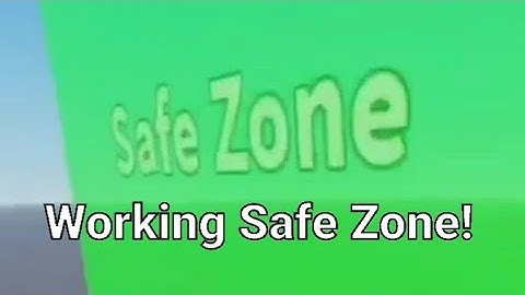 How to make a Safe Zone in Roblox Studio! (No Scripting)