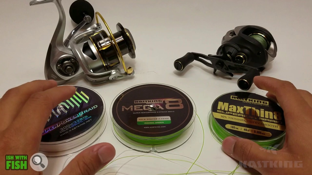 KastKing Braided Fishing Line Review - MaxThin8 - Mega8 - SuperPower 