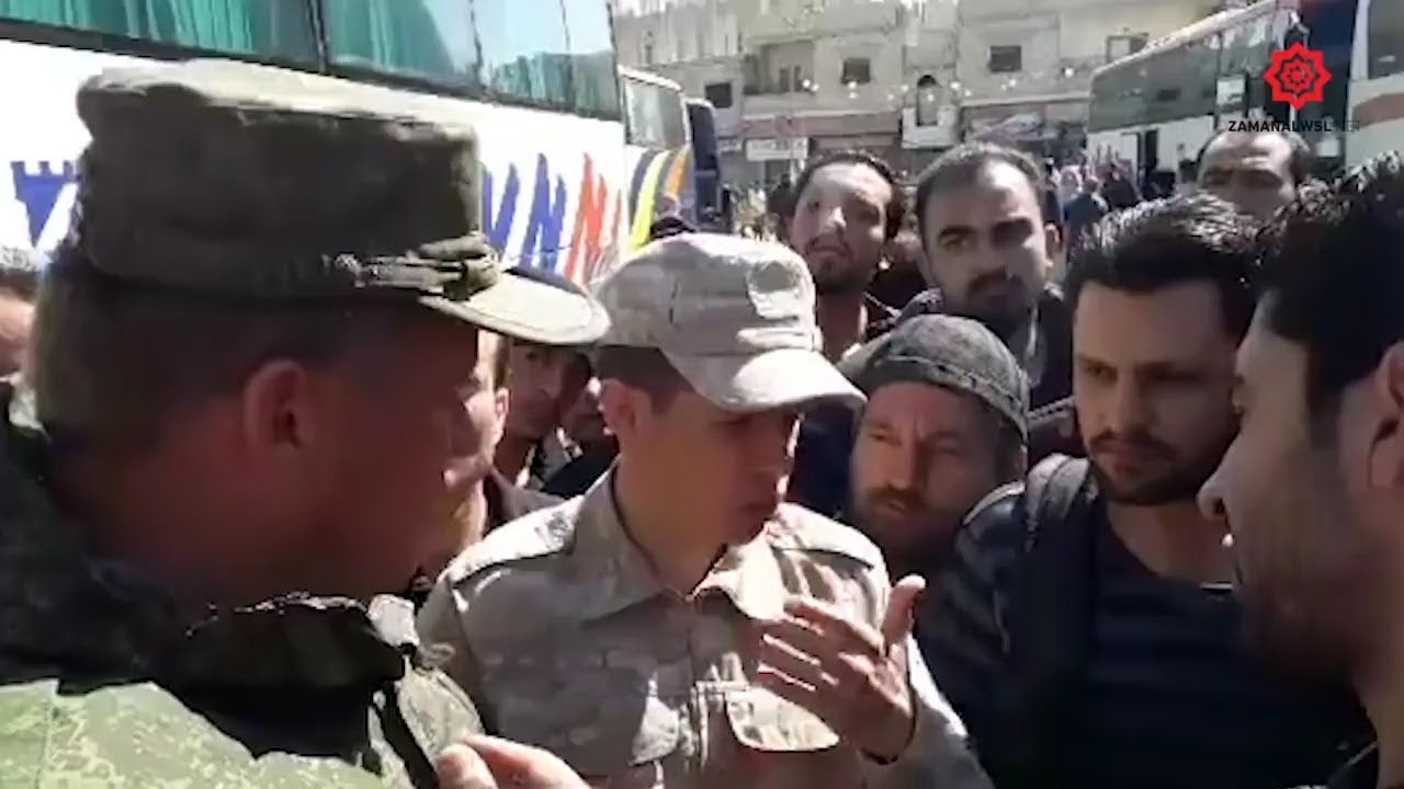 ممثل عن الاحتلال الروسي يتحدث عن ضمانات لبقاء أبناء الرحيبة والقطيفة أو رحيلهم إلى ادلب