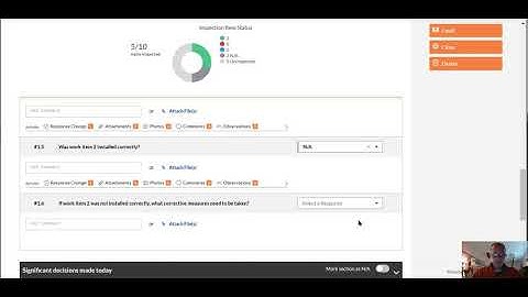 Procore quality inspection