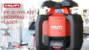 INTRODUCING the Hilti rotating laser PR 30-HVS A12