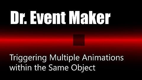 Dr. Event Maker: Controlling Multiple Animations in the Same Object in LightWave