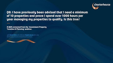 Q8: 10+ Properties & 1000+ Hours Managing To Qualify: Is This True? | Extract from 
