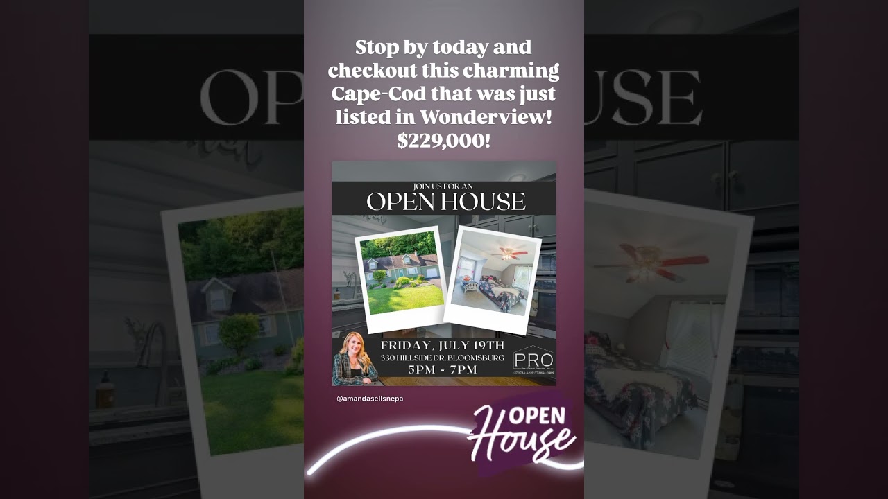 New listing! 330 Hillside Dr Bloomsburg - $229,000 - Stop by today and check it out!