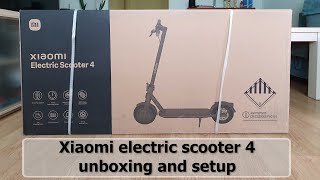 Xiaomi Electric scooter 4 unboxing and setup 2023