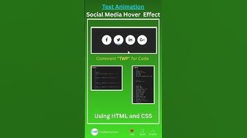 Create a Professional Animated Social Media hover Effect | HTML and CSS #html #css
