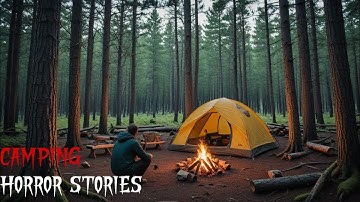 26 True Disturbing Camping In The Woods Horror Stories | With Rain Sound