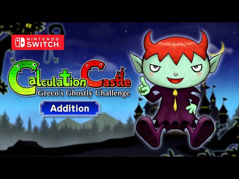 Calculation Castle: Greco's Ghostly Challenge Addition Gameplay Nintendo Switch