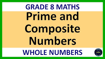Grade 8 Maths Term 1 Lesson 2   Prime and Composite Numbers