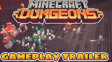 Minecraft Dungeons Gameplay Trailer (FIRST LOOK)