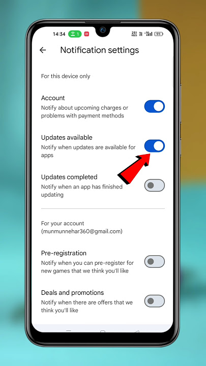 Notifikasi Pembaruan Play Store Tersedia | Cara Menonaktifkan Pembaruan yang Tersedia