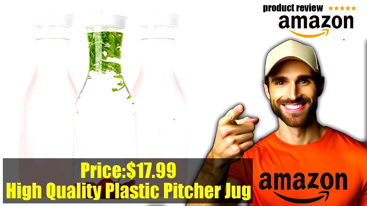 Buy Clear Plastic Water Pitchers Carafes with Flip top Lids Heavy Duty Beverage Pitcher Jug for