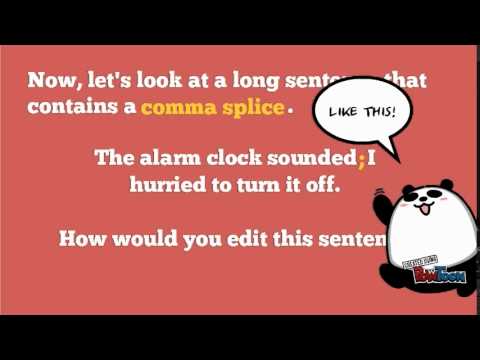 how to correct comma splices youtube comma splice