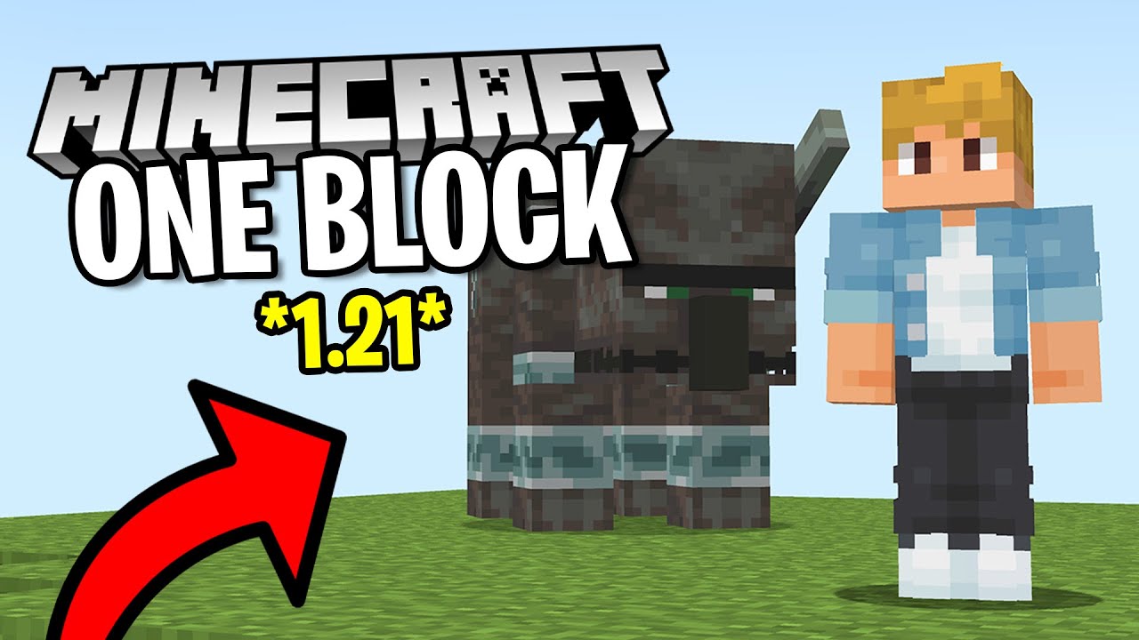 I Did A RAID In ONE BLOCK SKYBLOCK!!