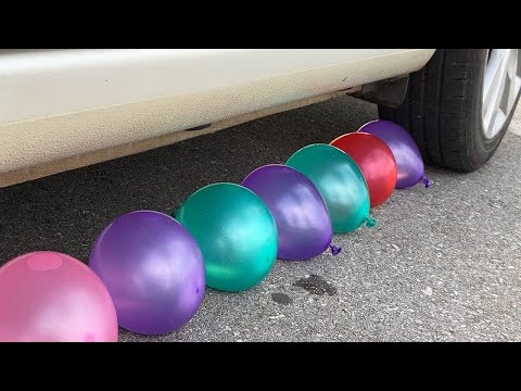 Видео: Experiment Car vs Coca Cola, Pepsi, Water Balloons | Crushing Crunchy & Soft Things by Car