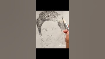 Allu Arjun Drawing Easy 🖌️|| Allu Arjun Art || Actor || @art_vidio