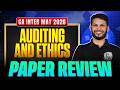 CA Inter Auditing And Ethics: Paper Review | Exam Analysis | CA Inter May 2026 | Ankit Mundra