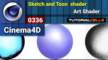 0336. Sketch and Toon Art Shader in cinema 4d