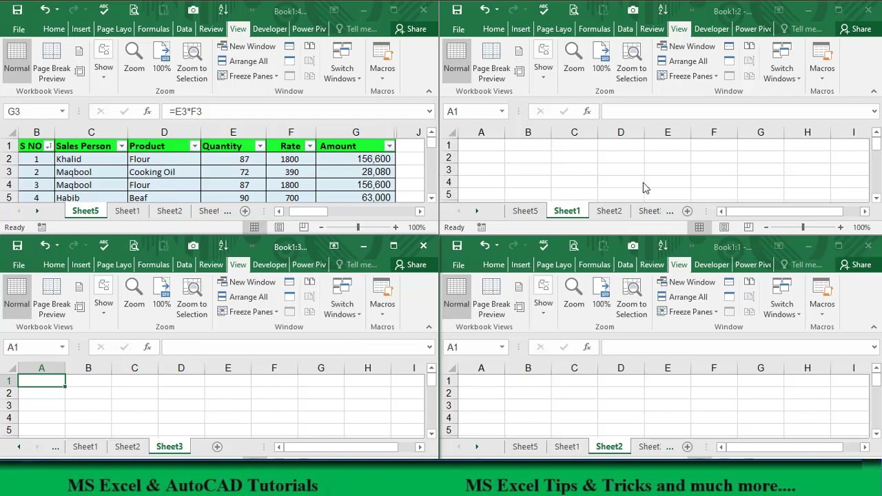How To Set Multiple Views In Excel Sheet What Is View In Excel View How To Set Multiple Views In Excel Sheet What Is View In Excel View