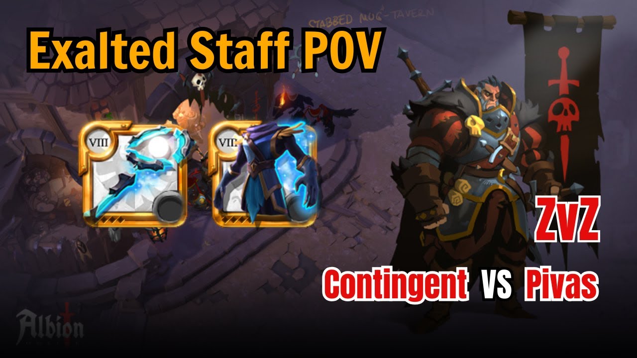 Contingent VS Pivas | Healer POV | Albion Online | ZvZ