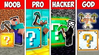 Minecraft NOOB vs PRO vs HACKER vs GOD : SUPER LUCKY BLOCKS in Minecraft - Animation