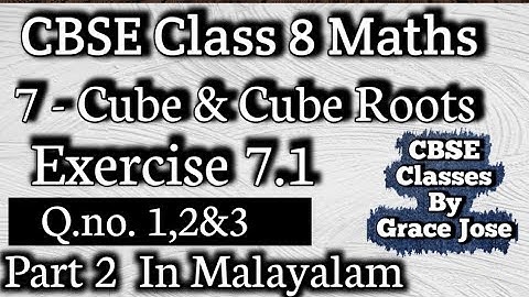 Exercise 7.1, Q.no .1,2&3  CBSE Class 8 Maths Chapter 7 In Malayalam