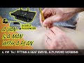 4. How to scribe plywood and install a VW T6.1 Seat swivel
